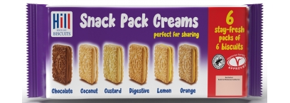 HILL SIX SNACK PACK CREAMS 450g