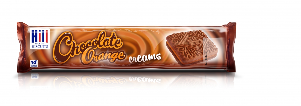 Hill Biscuits CHOCOLATE ORANGE CREAMS packet